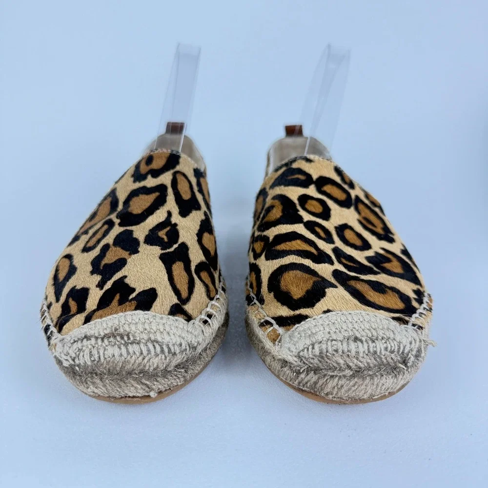Sam Edelman Khloe Leopard Print Leather‎ Slip On Flats Women Size 9M